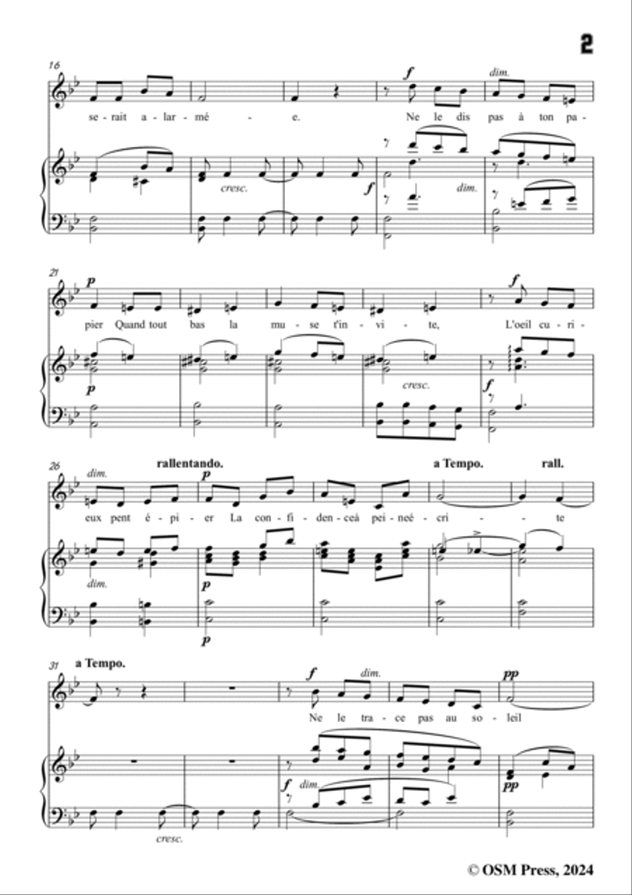 B. Godard-Discrétion,in B flat Major,Op.8 No.4 Voice scores gallery preview page 3