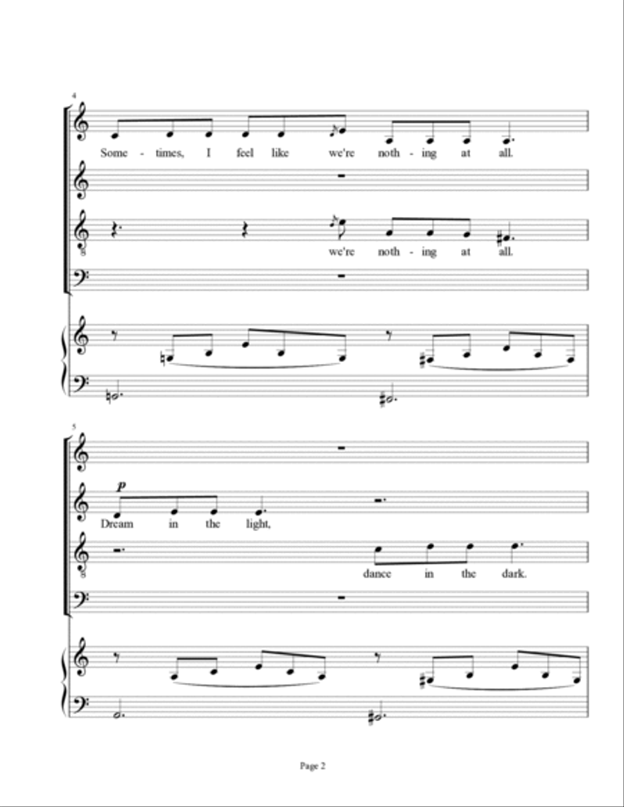 We Go Down Together We Go Down Together 4-Part scores gallery preview page 2