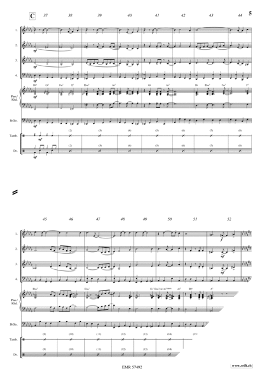 Mack The Knife Brass Quartet scores gallery preview page 5