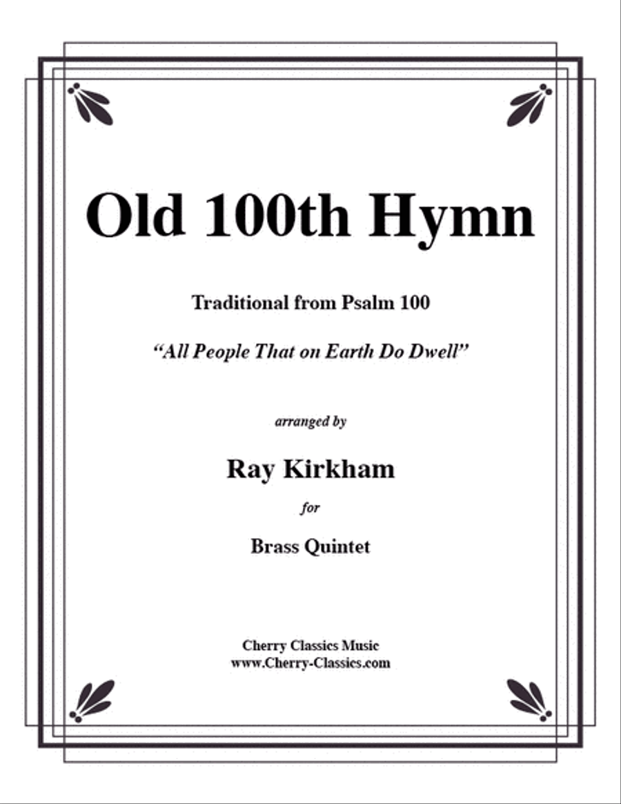 Old 100th Hymn for Brass Quintet