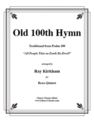 Book cover for Old 100th Hymn for Brass Quintet