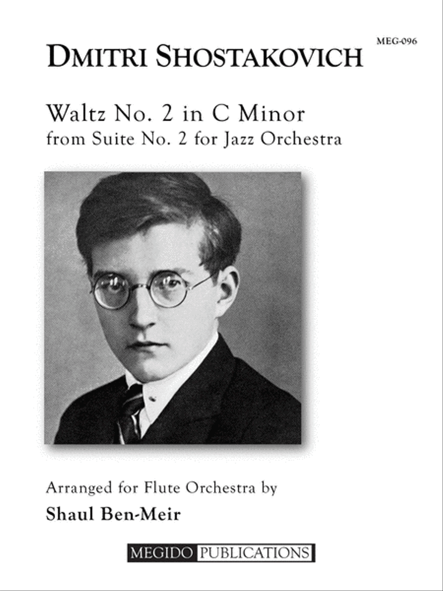 Waltz No. 2 in C Minor for Flute Orchestra Flute Choir scores gallery preview page 1