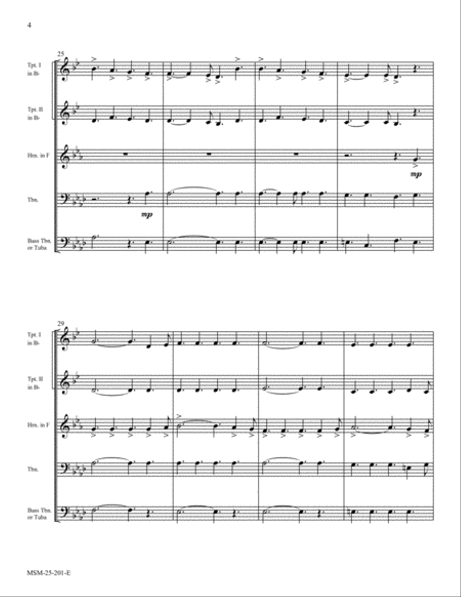Joy to the World Joy to the World Brass Quintet scores gallery preview page 4