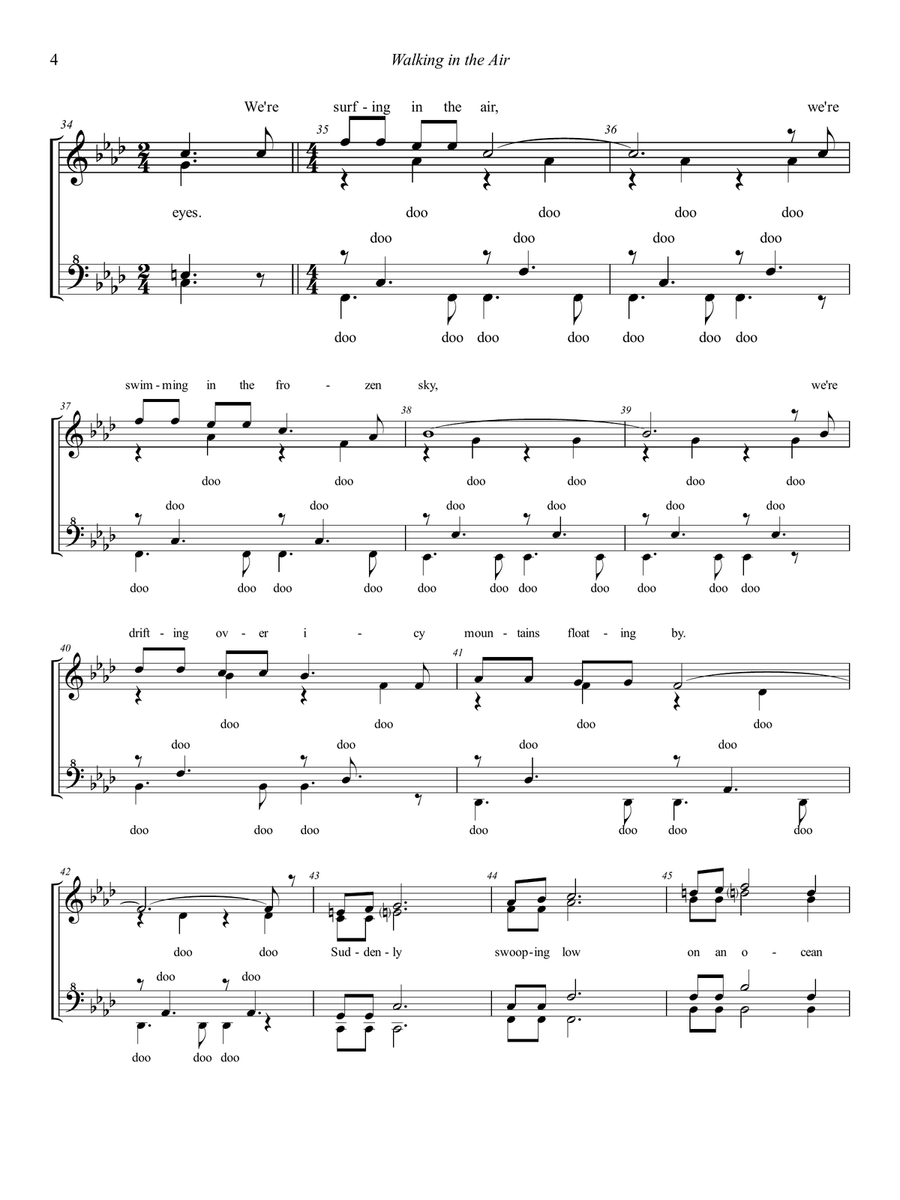 Walking In The Air Walking In The Air SSAA scores gallery preview page 4