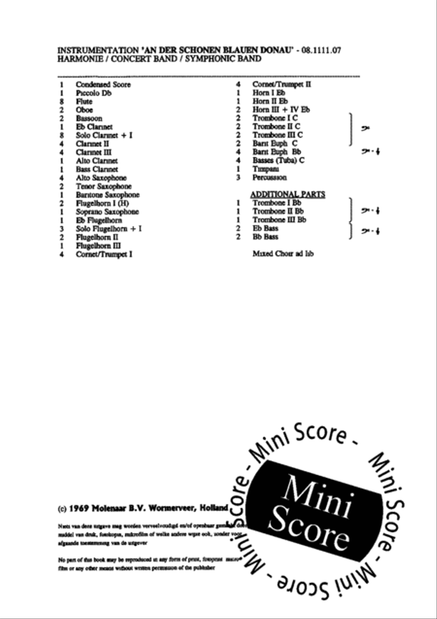 An Der Schonen Blauen Donau 4-Part scores gallery preview page 4