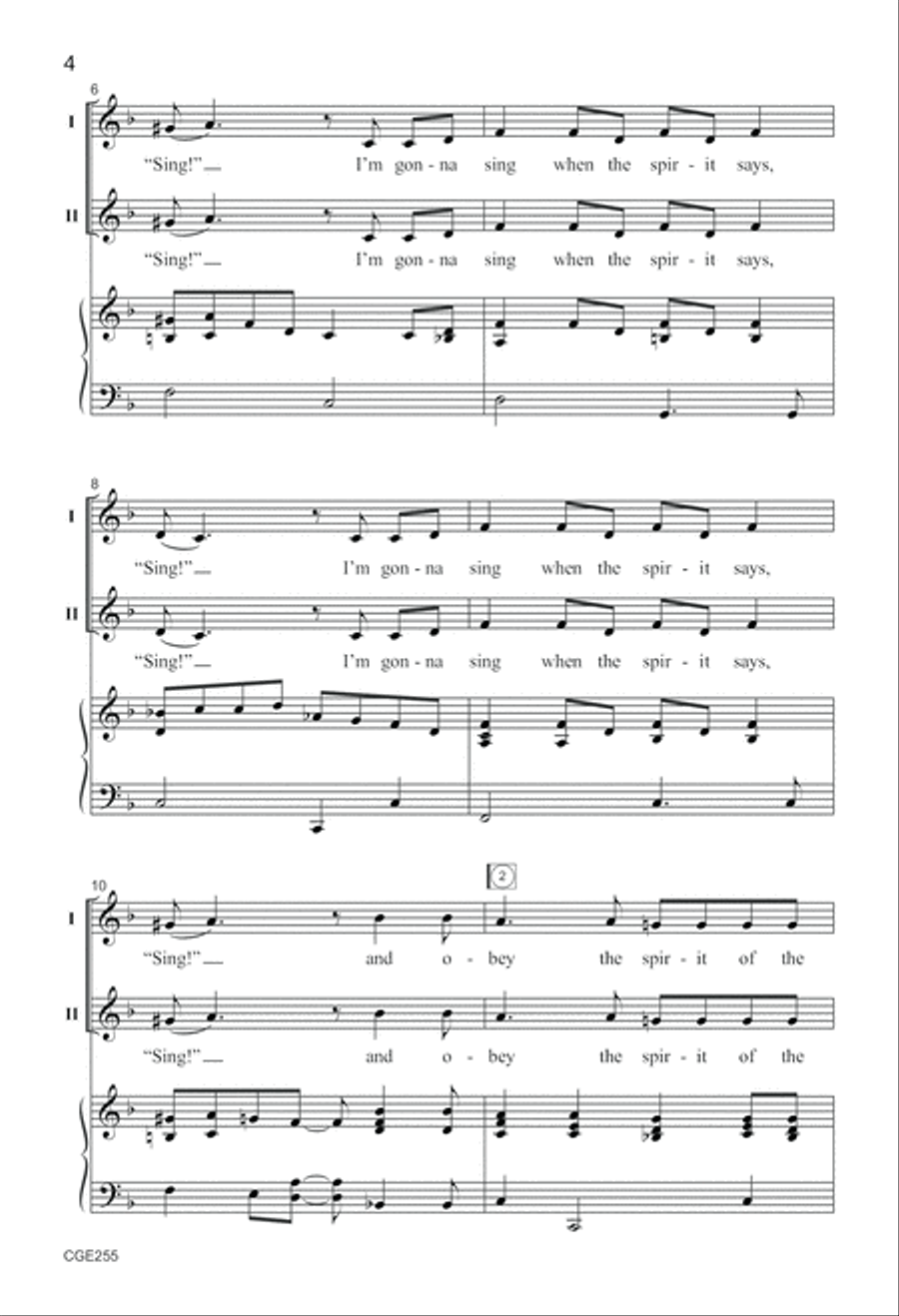 The Spirit Says Sing! image number null