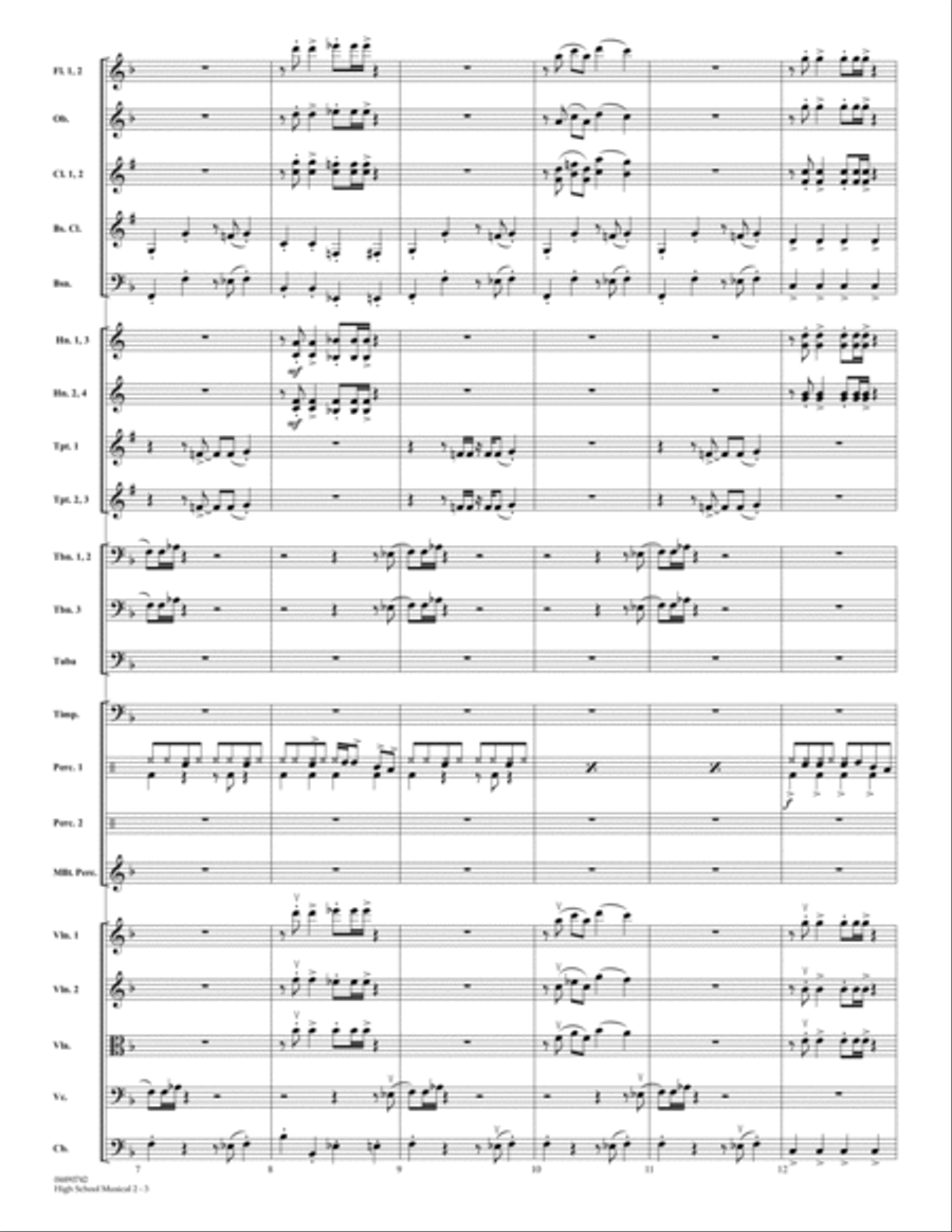 High School Musical 2 - Full Score Full Orchestra scores gallery preview page 3