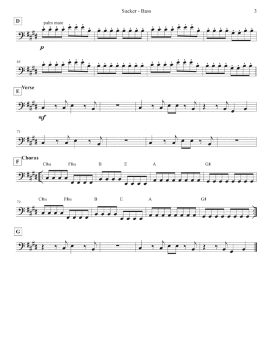 Sucker Electric Guitar scores gallery preview page 4