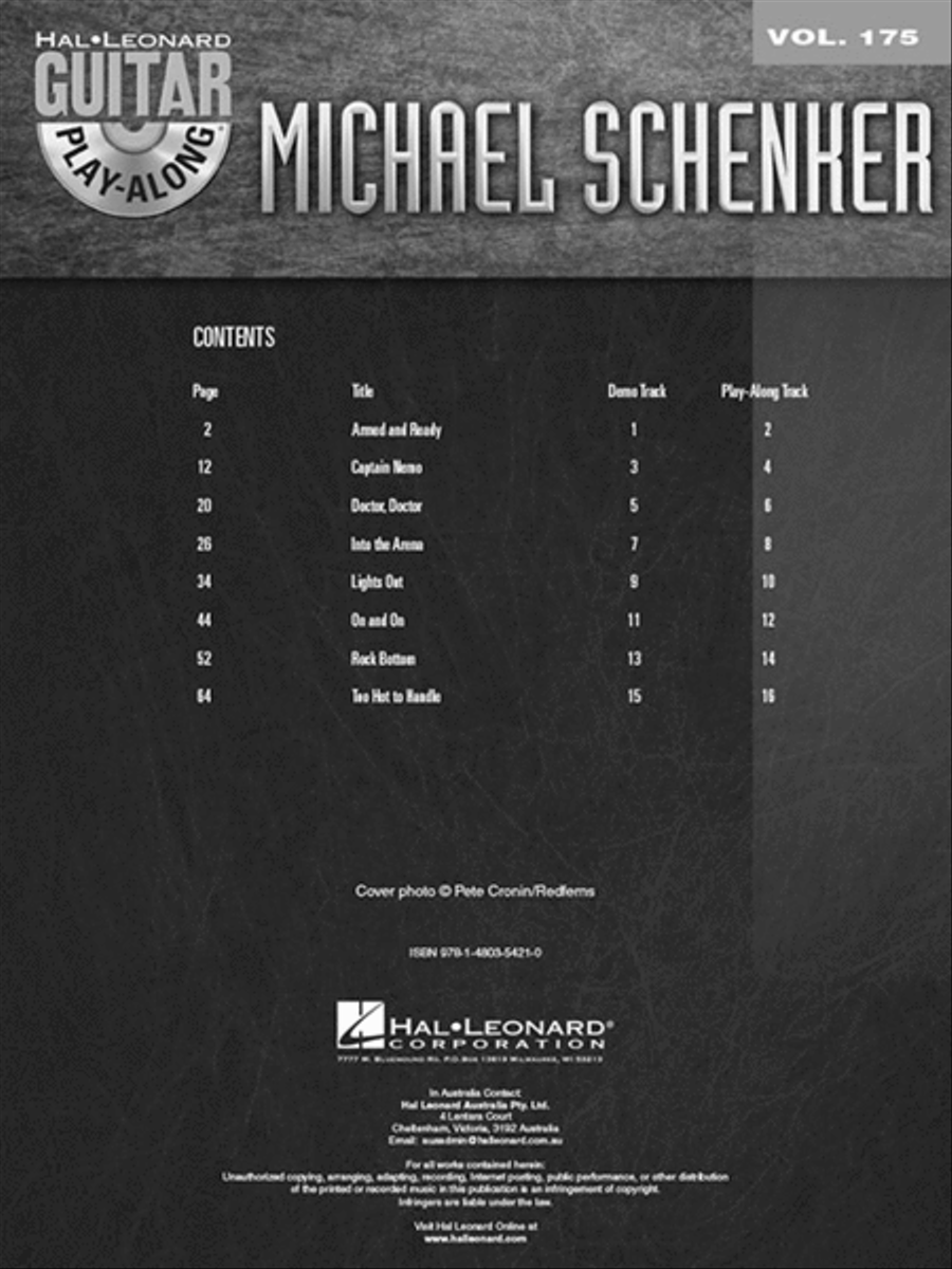 Michael Schenker Guitar Tablature scores gallery preview page 3
