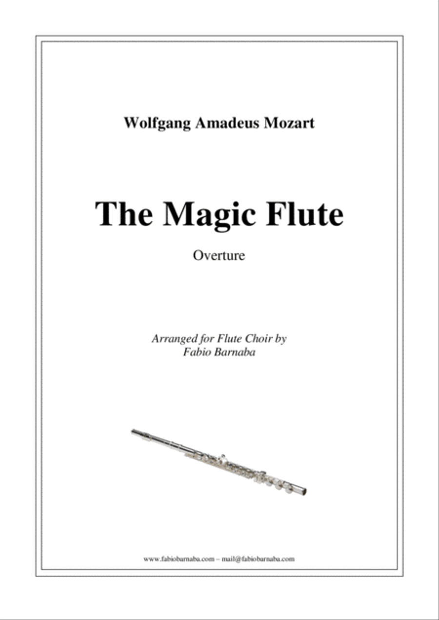 The Magic Flute - Overture for Flute Choir Flute Choir scores gallery preview page 1