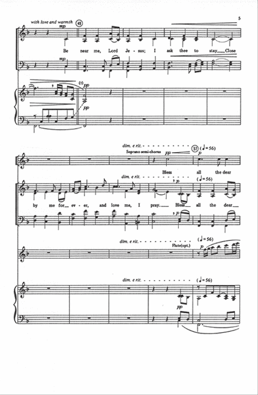 Away in a Manger - SATB 4-Part scores gallery preview page 5