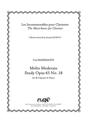 Book cover for Molto Moderato Opus 63 No. 18