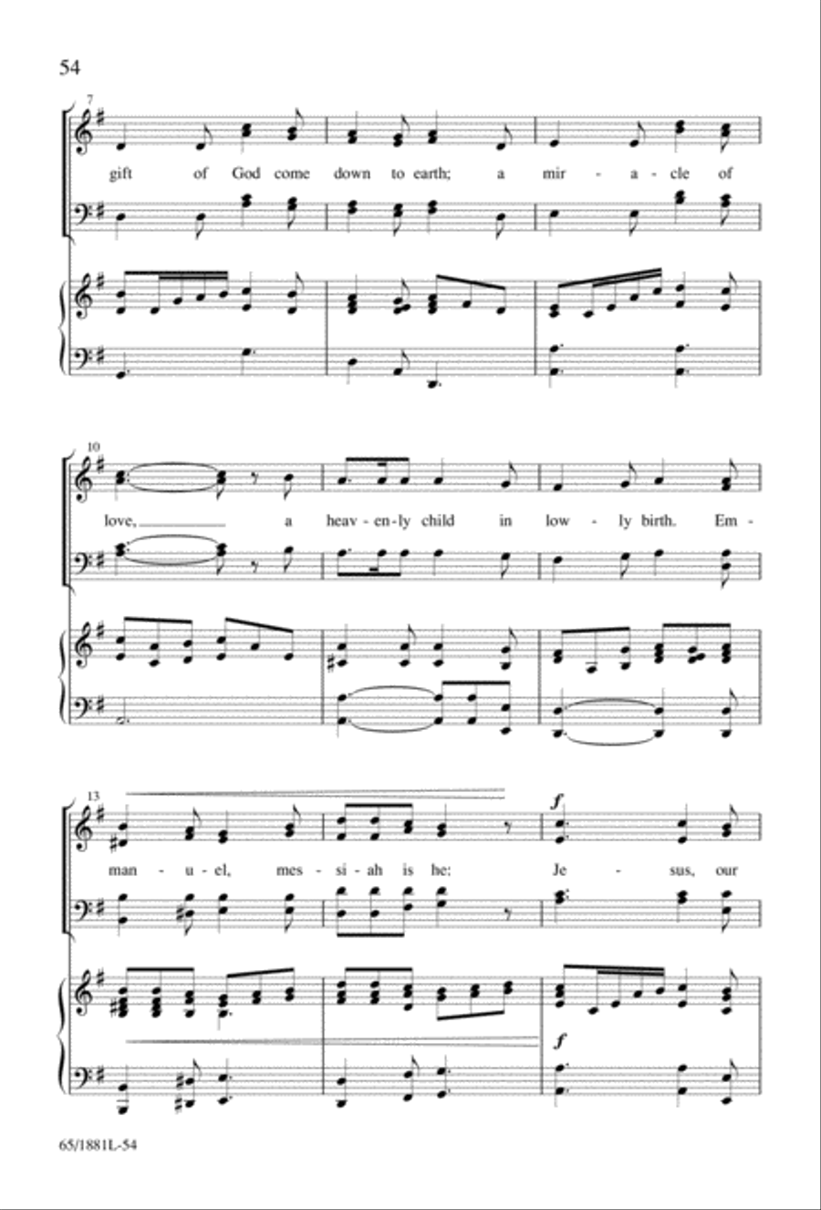 A Very Special Night A Very Special Night Unison Choir scores gallery preview page 56