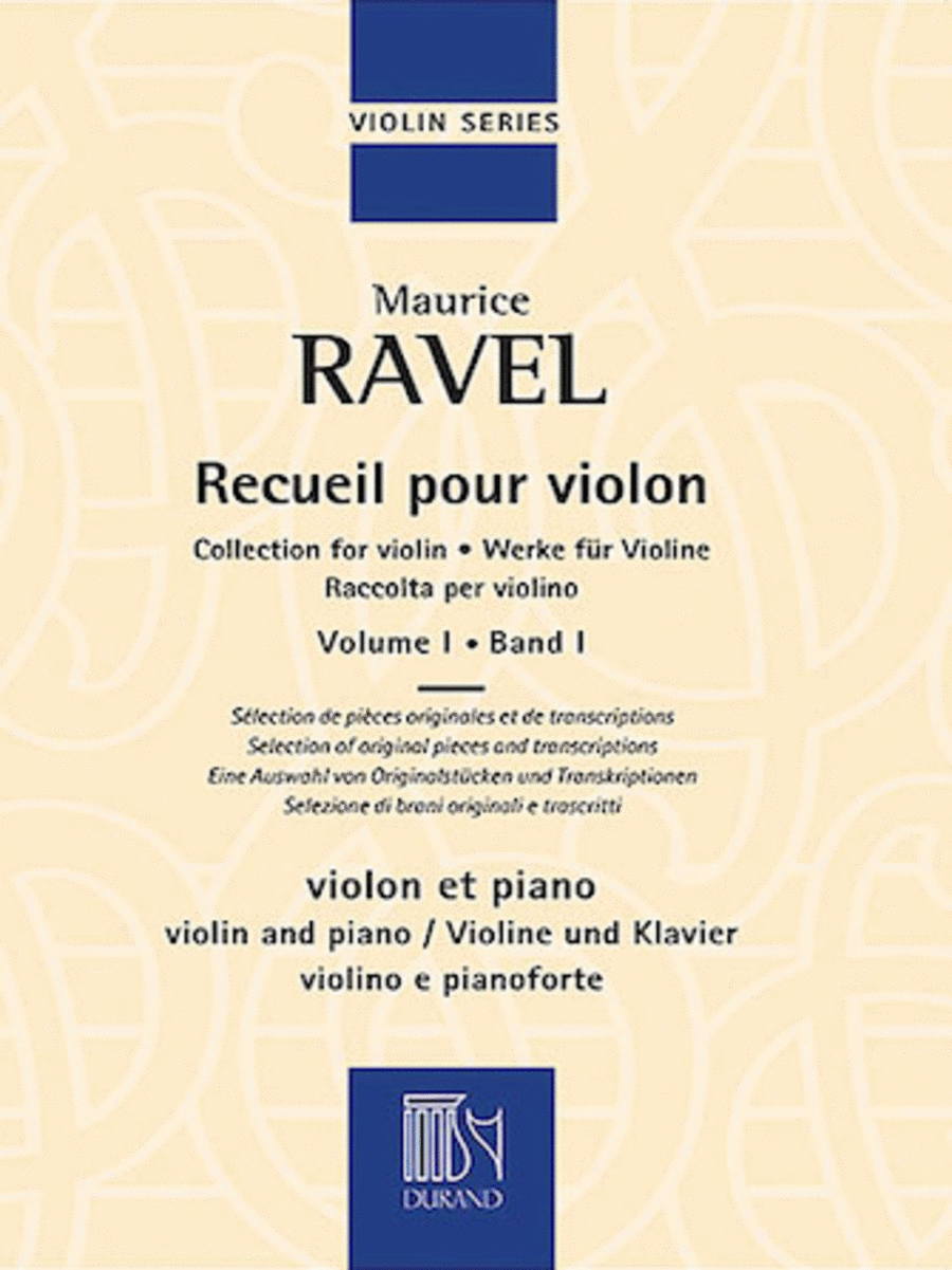Collection for Violin and Piano, Vol. 1