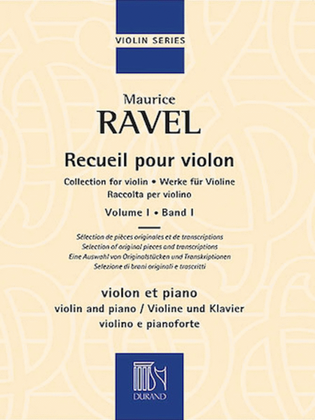 Book cover for Collection for Violin - Volume 1