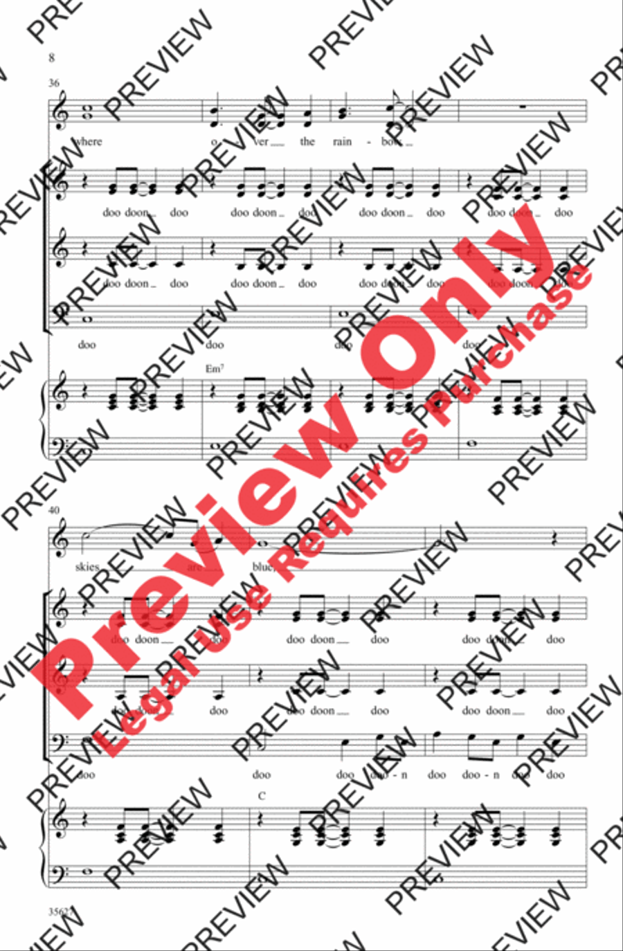 Over the Rainbow Over the Rainbow 3-Part scores gallery preview page 26