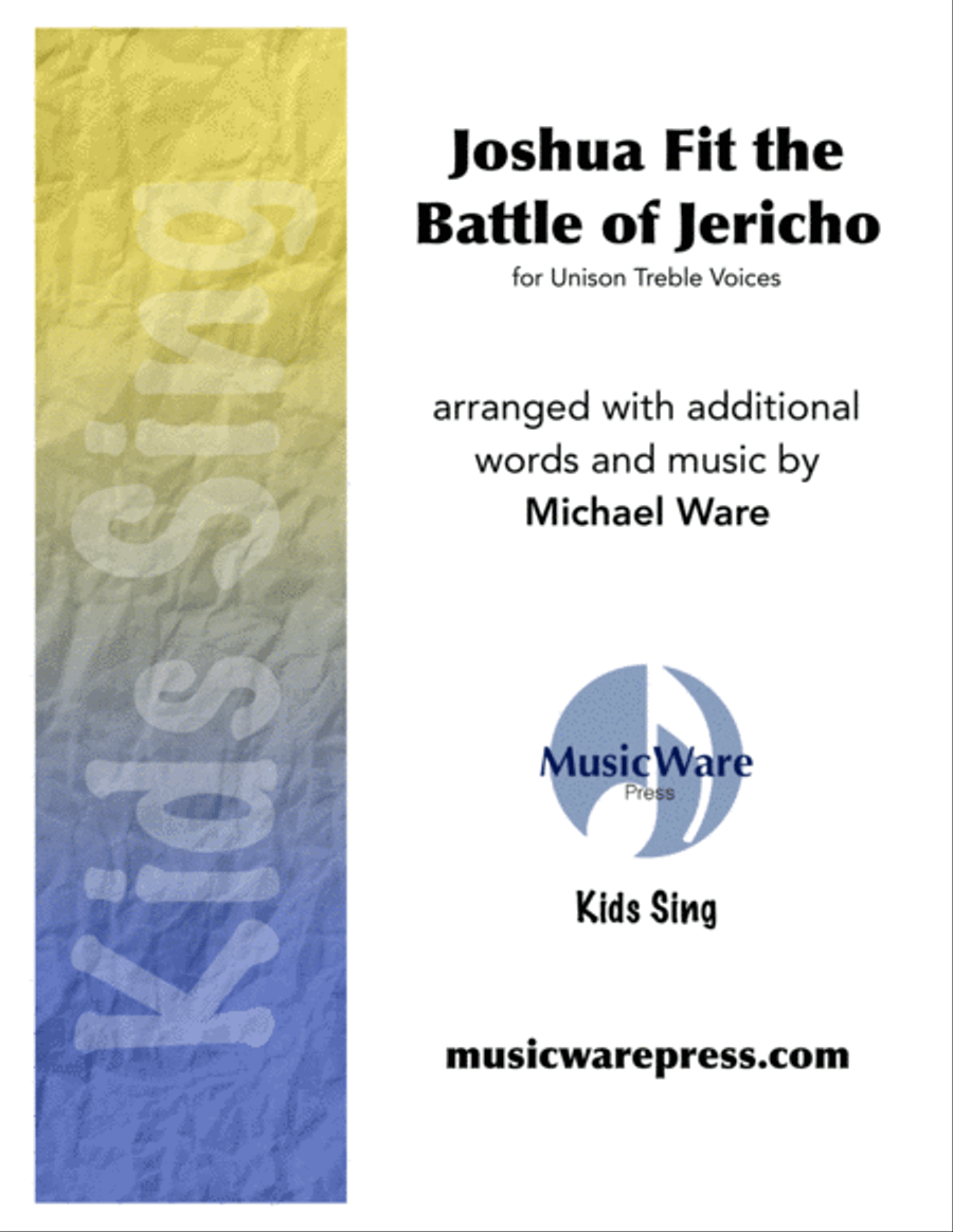 Joshua Fit the Battle of Jericho Unison Choir scores gallery preview page 1