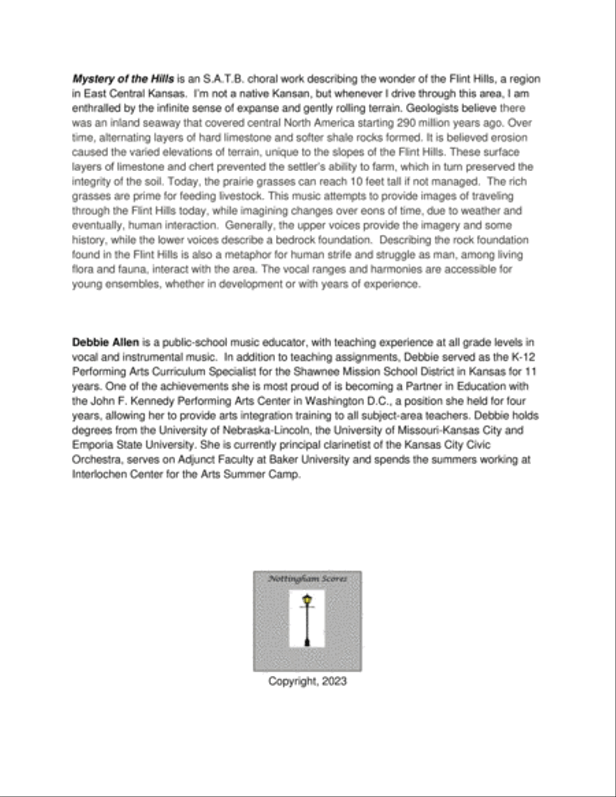 Mystery of the Hills 4-Part scores gallery preview page 2