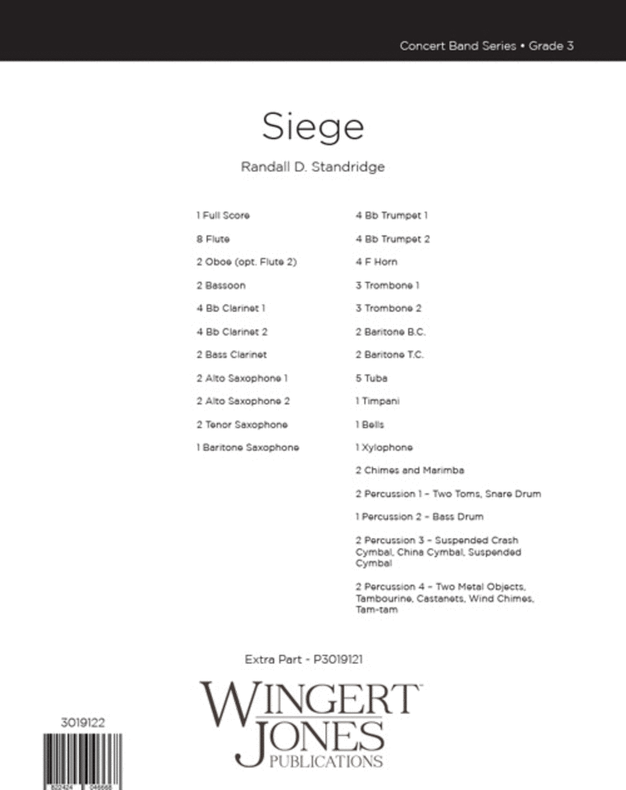 Siege (Score) Concert Band scores gallery preview page 1
