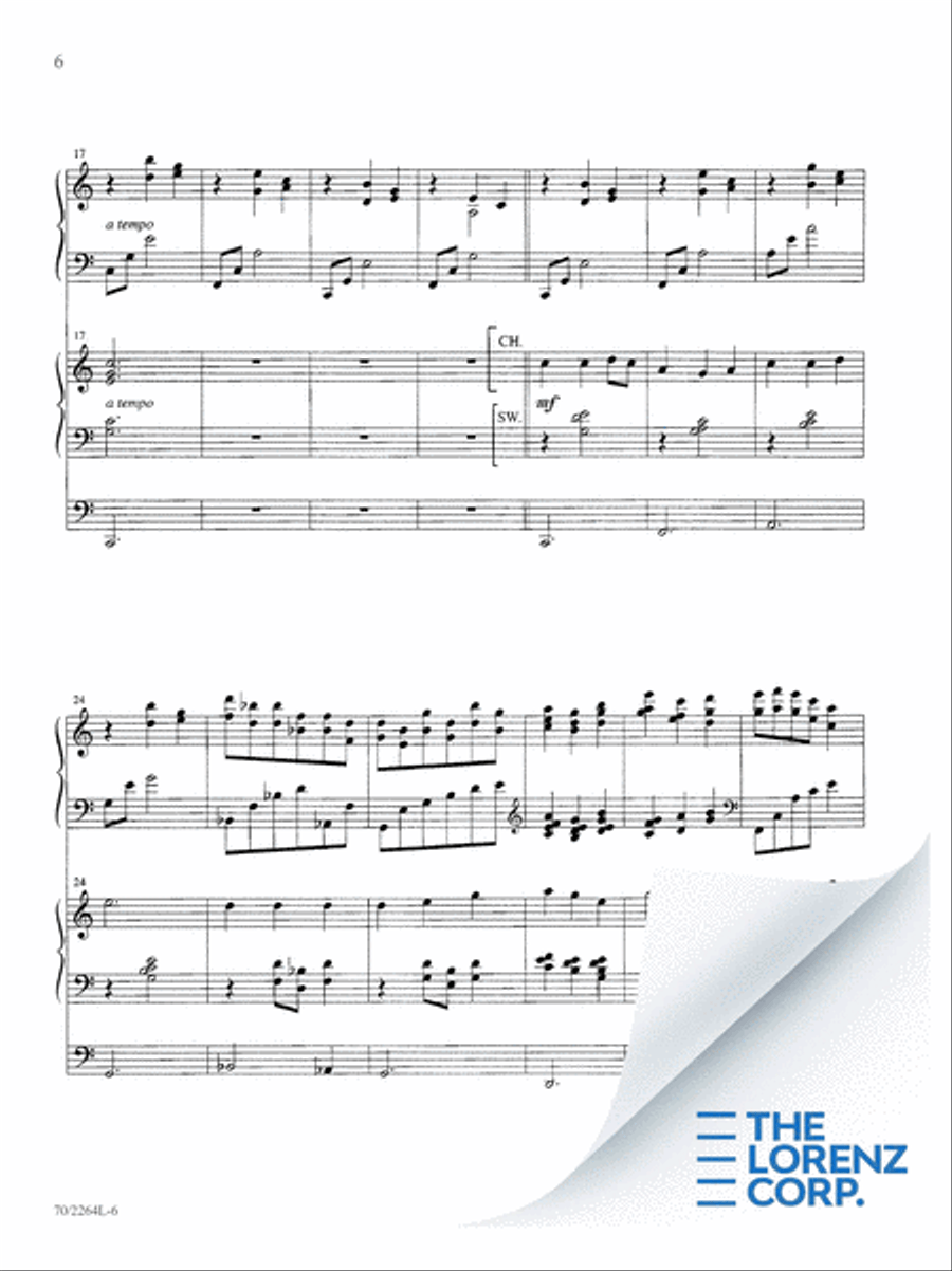 O for a Thousand Tongues Organ scores gallery preview page 7