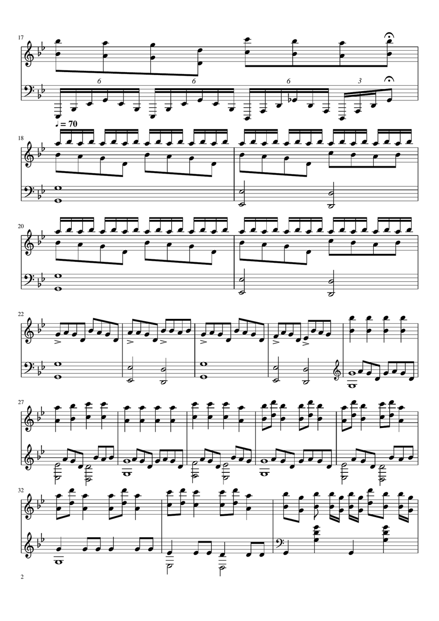 Requiem For A Dream Piano Solo scores gallery preview page 2