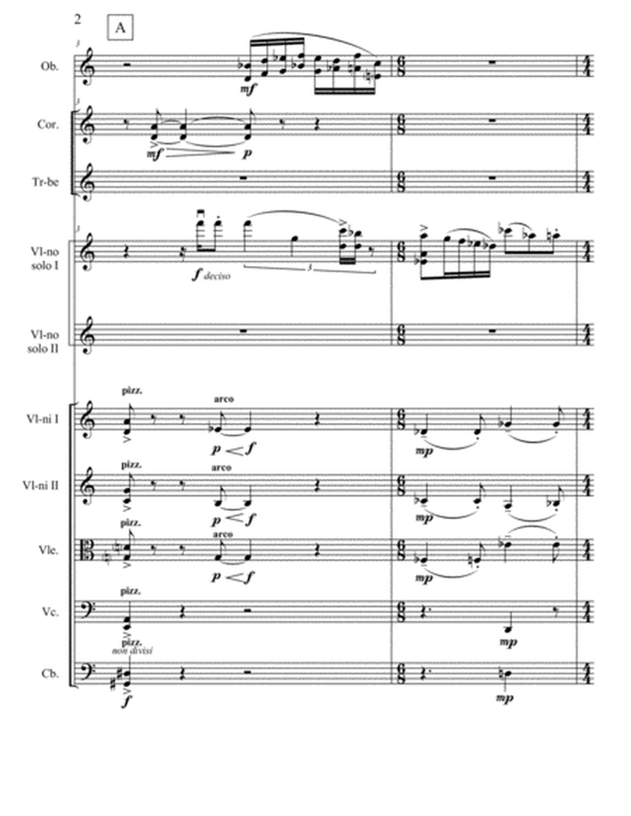 Concertino for two violins and chamber orchestra