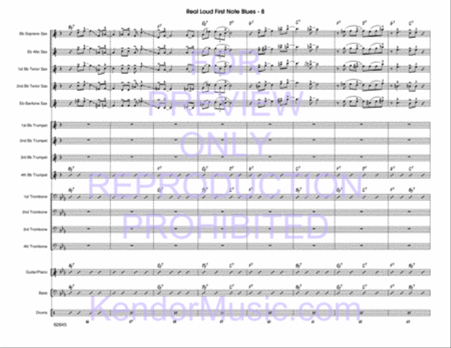 Real Loud First Note Blues Choir scores gallery preview page 9
