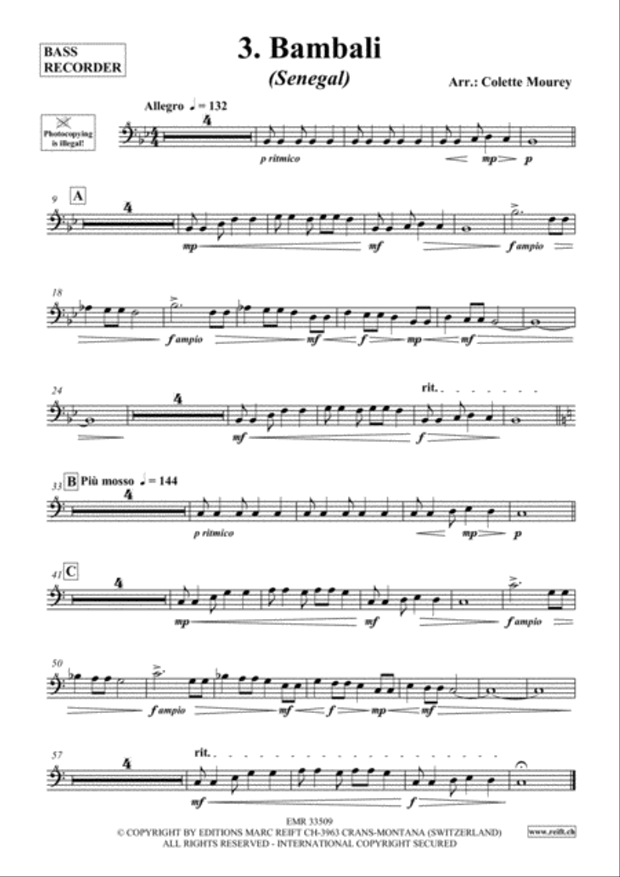 20 Greatest Hits Around The World Bass Recorder scores gallery preview page 4