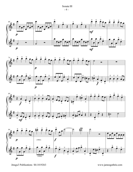 Handel: Sonata No. 3 for Alto Flute Duo image number null