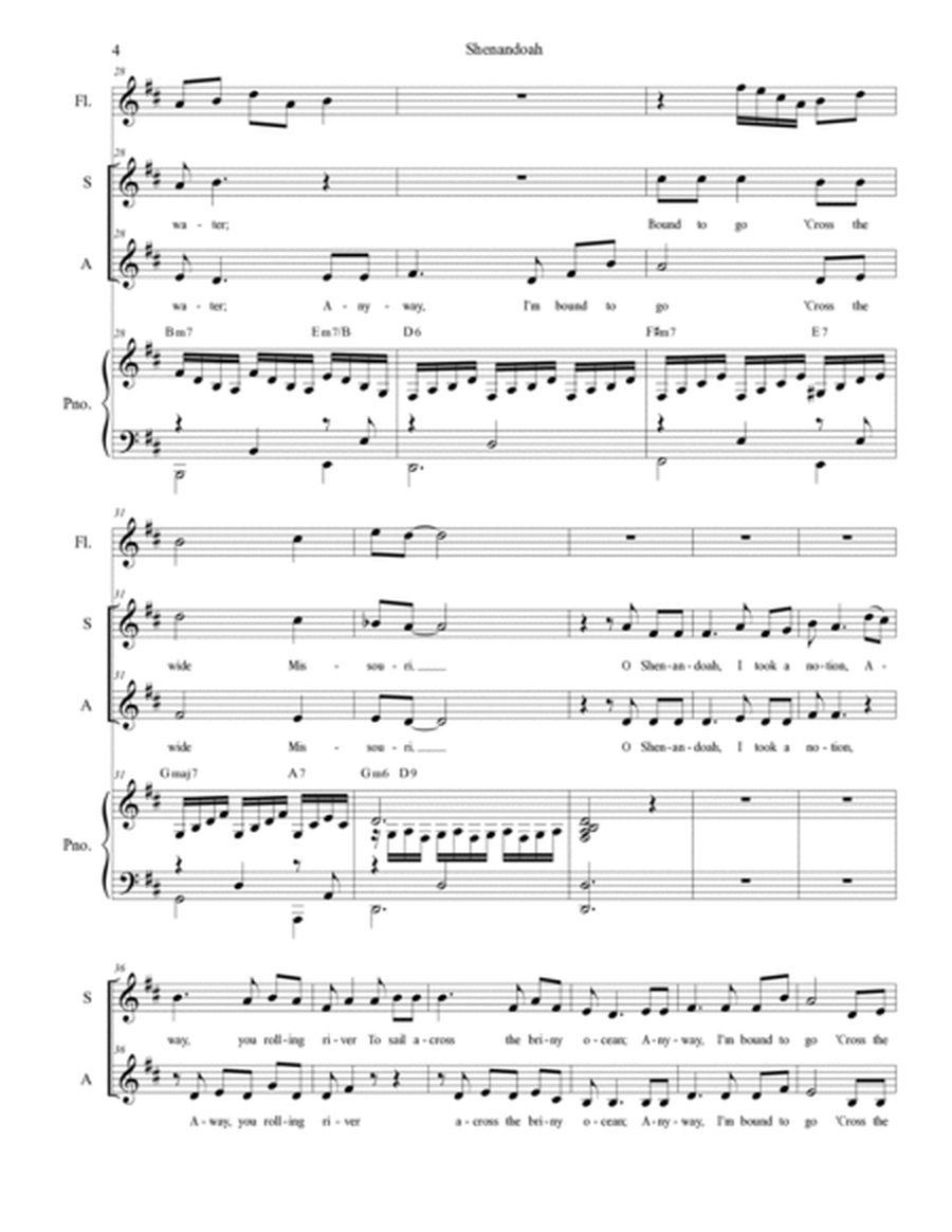 Shenandoah (for 2-part choir - (SA) image number null