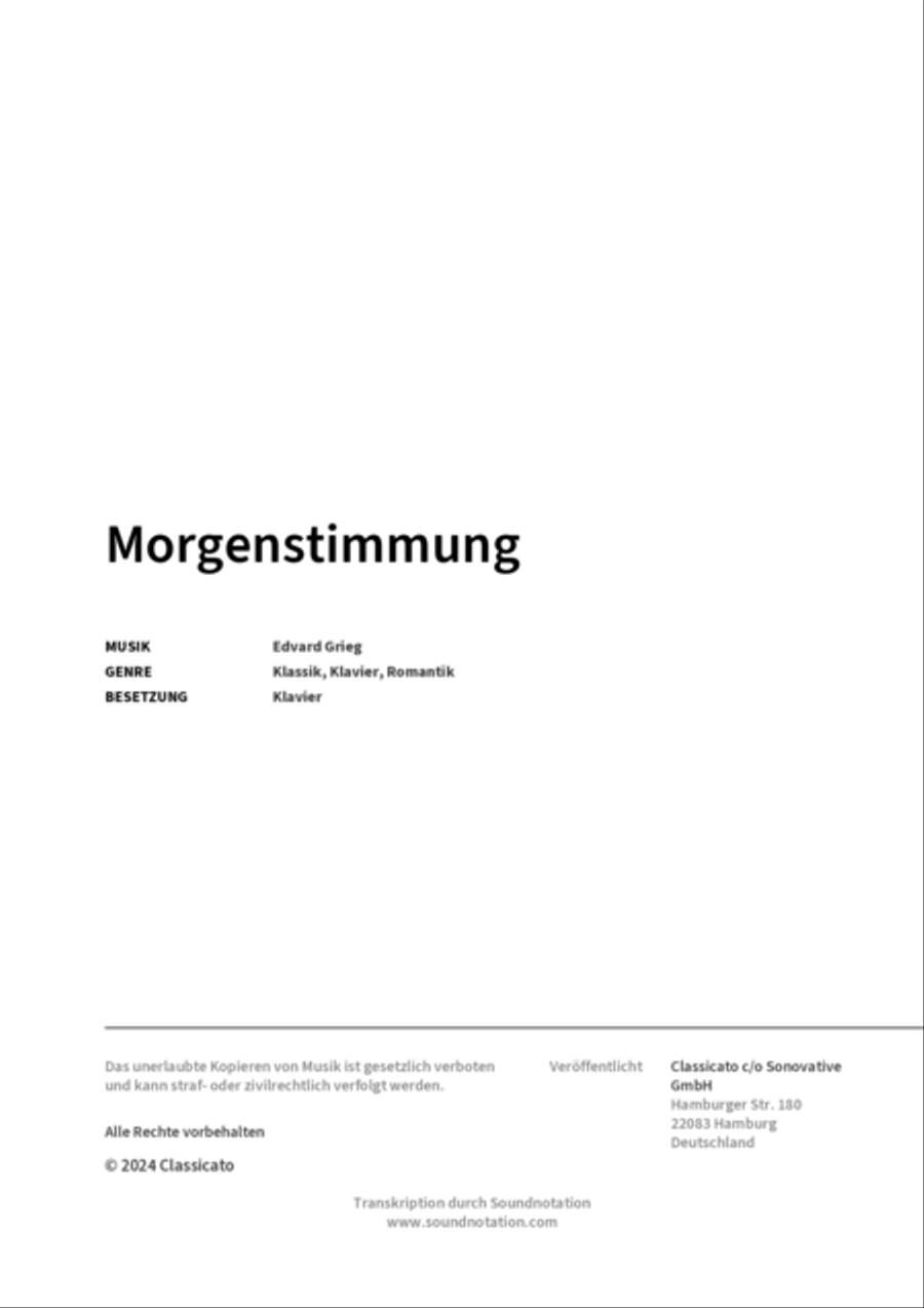 Morgenstimmung Piano scores gallery preview page 2