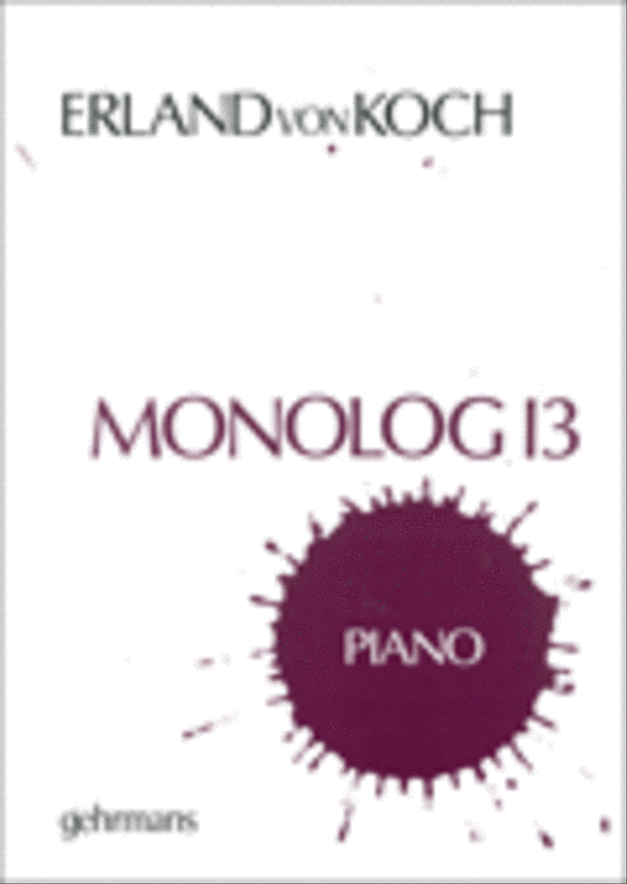 Monolog 13 Piano Solo scores gallery preview page 1
