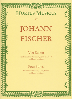 Book cover for Vier Suiten for Recorder (Violin, Flute, Oboe) and Basso continuo