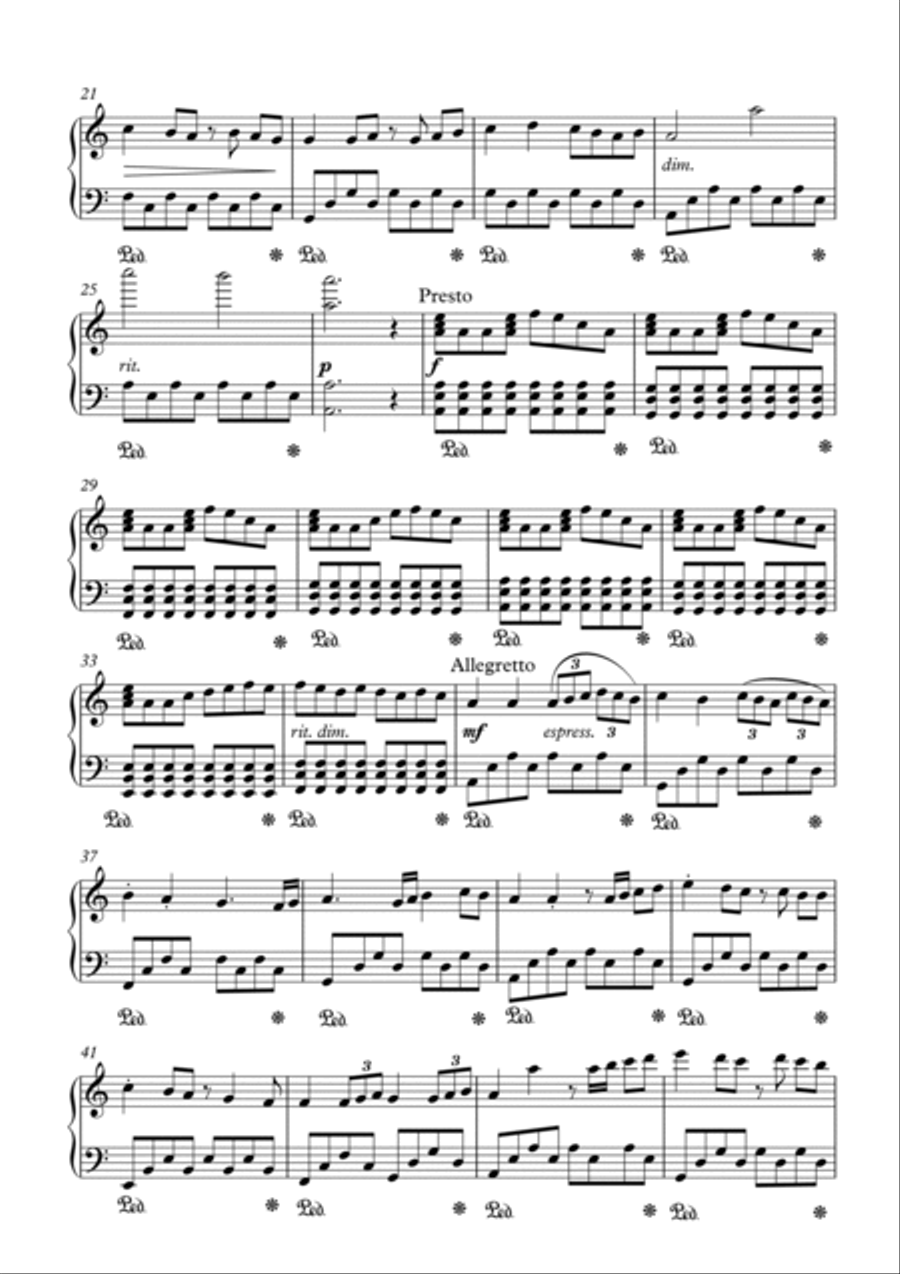 Op.1 No.1: Prelude Op.1 No.1: Prelude Piano Solo scores gallery preview page 2