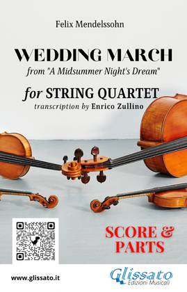 Wedding March by Mendelssohn for String Quartet (score & parts)