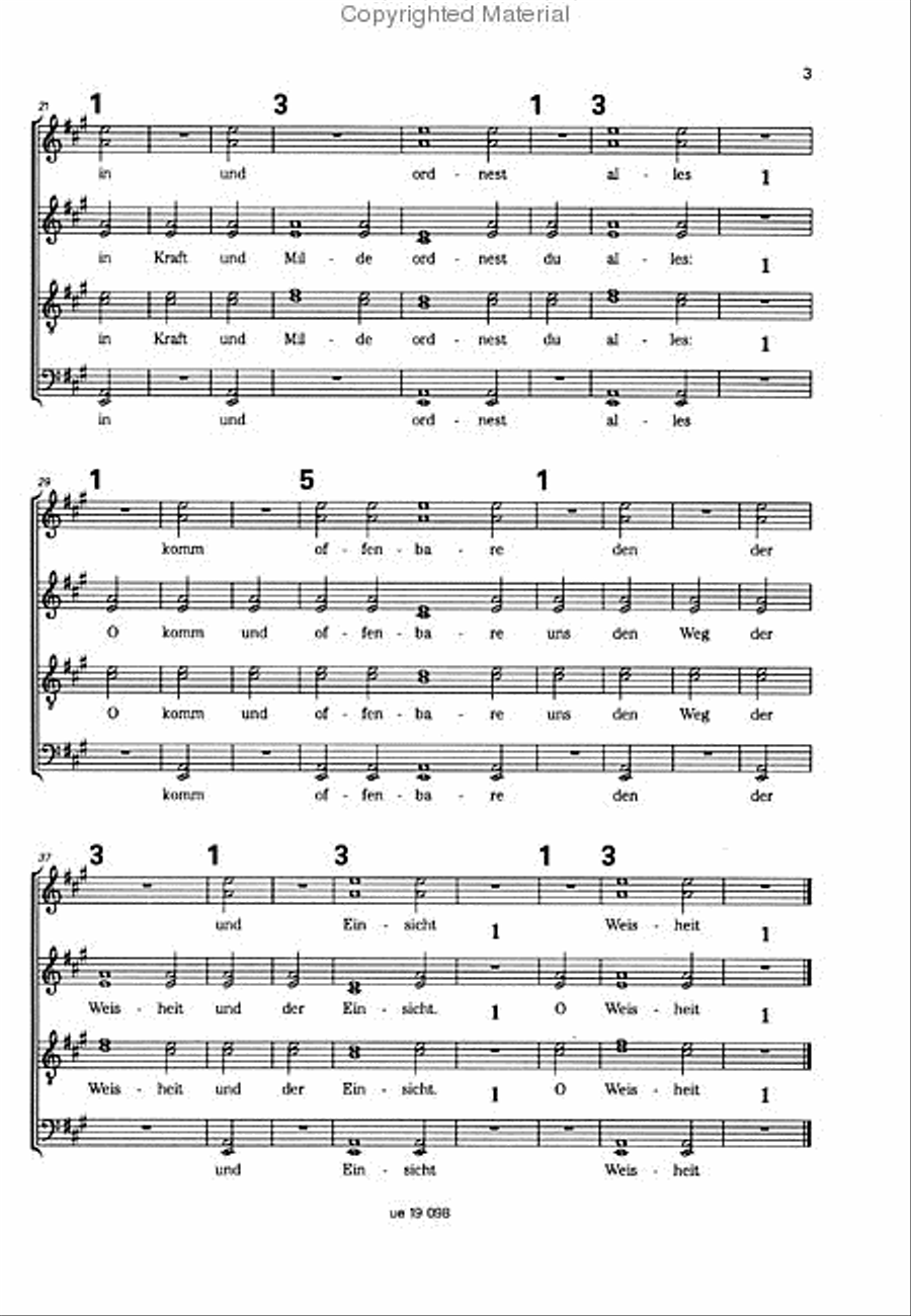 Seven Magnificat-Antiphonen 4-Part scores gallery preview page 3