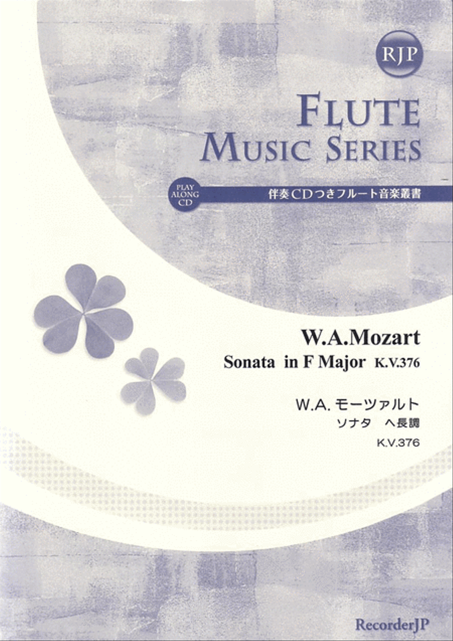 Flute Sonata in F Major, KV376 Flute Solo scores gallery preview page 1
