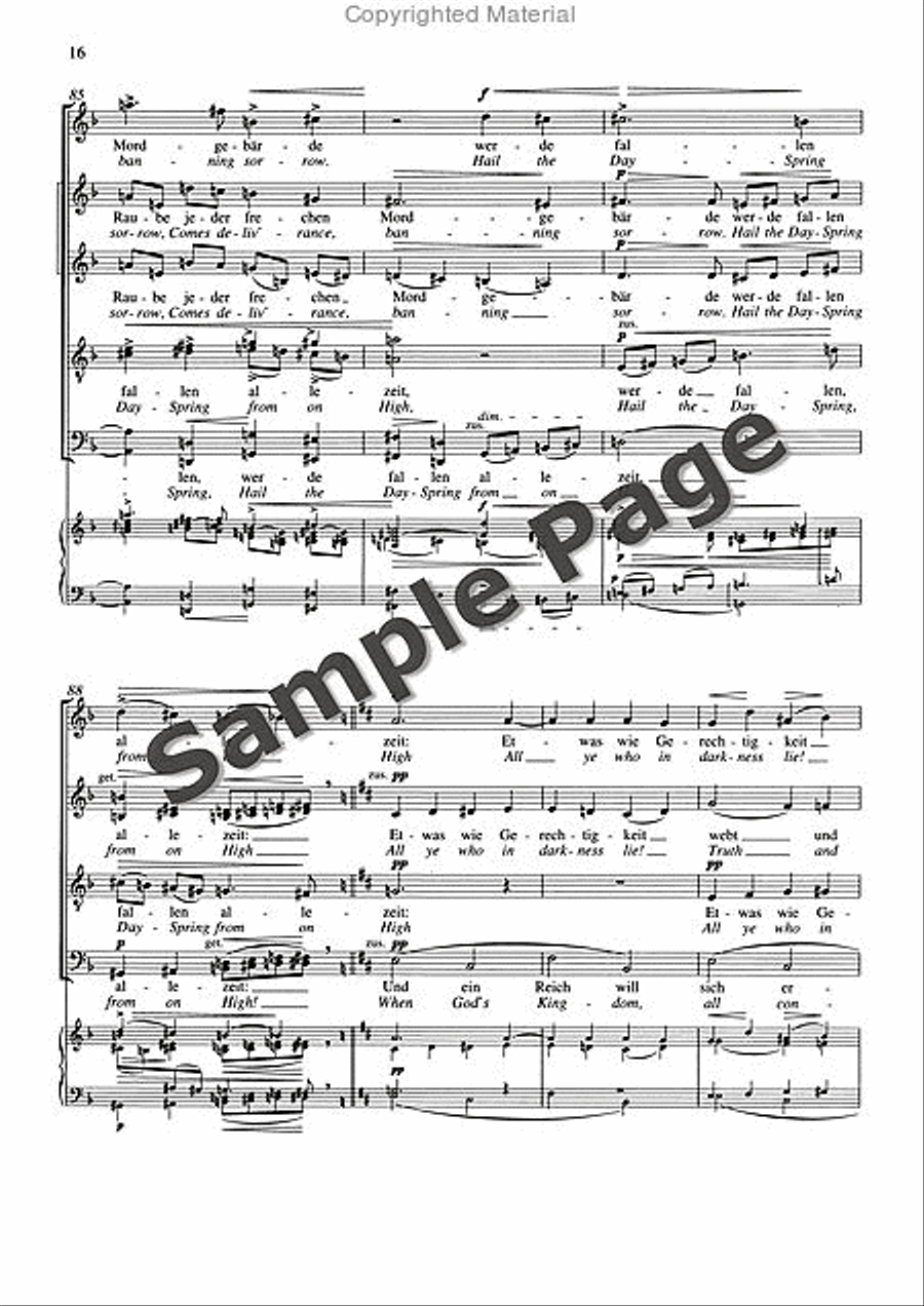 Friede auf Erden, Op. 13 Divisi scores gallery preview page 17