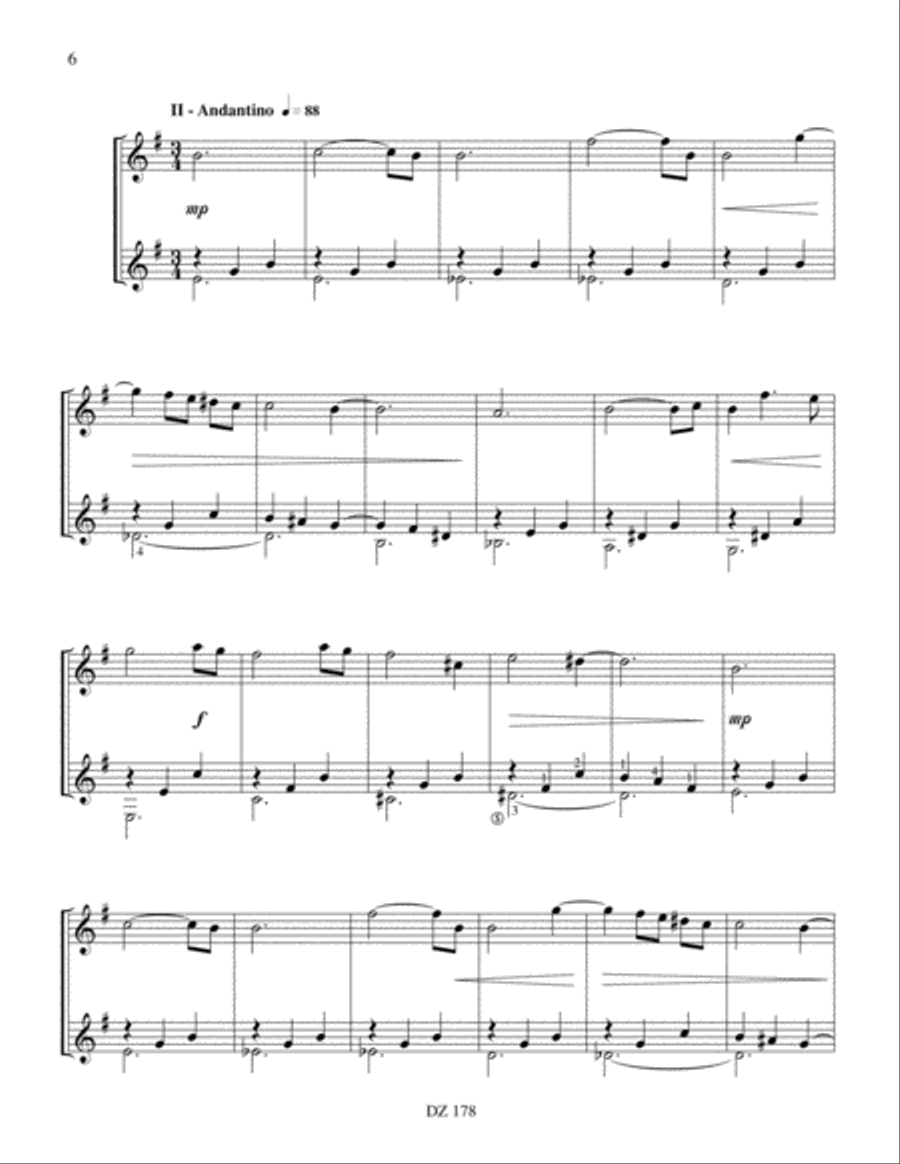 Cinq sérénades Cinq sérénades Violin scores gallery preview page 6