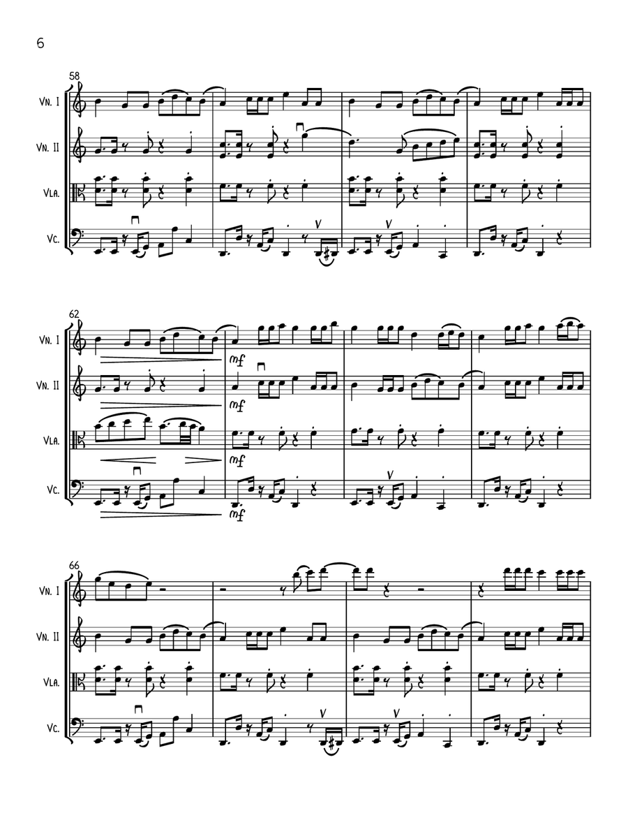 Espresso String Quartet scores gallery preview page 6
