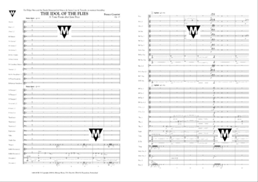 The Idol of the Flies Concert Band scores gallery preview page 2