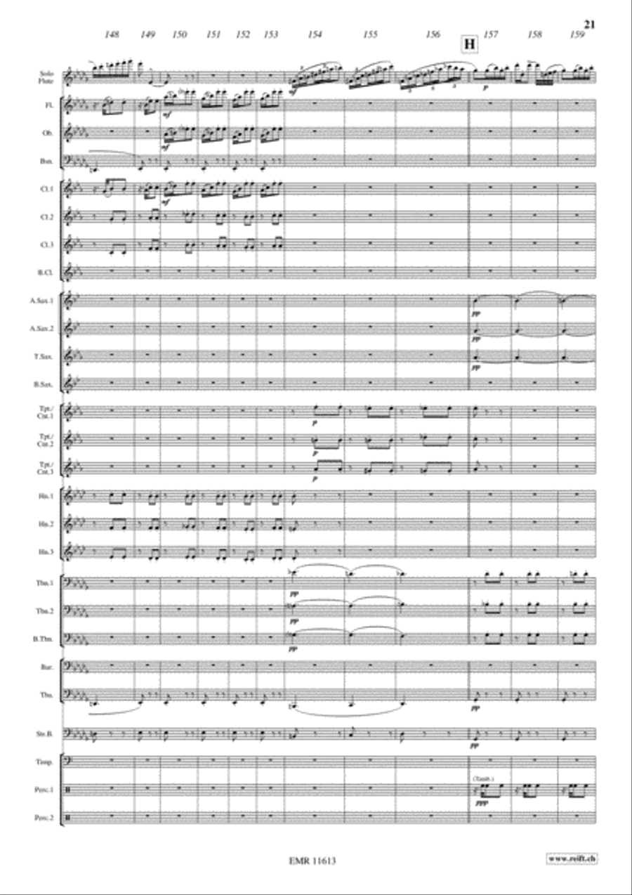 Carmen Fantasy Concert Band scores gallery preview page 22