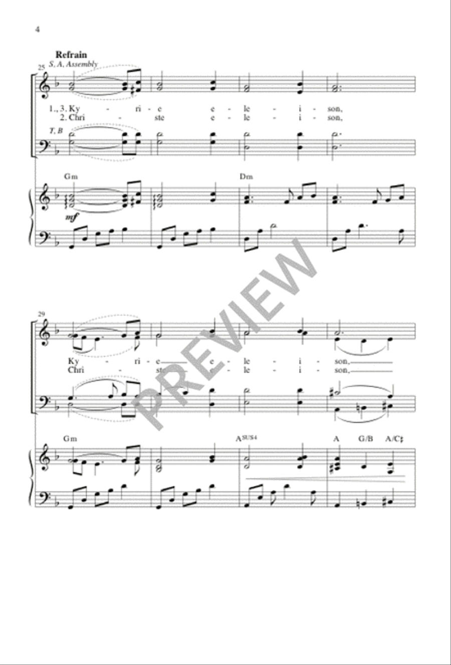 God of Creation God of Creation 4-Part scores gallery preview page 4