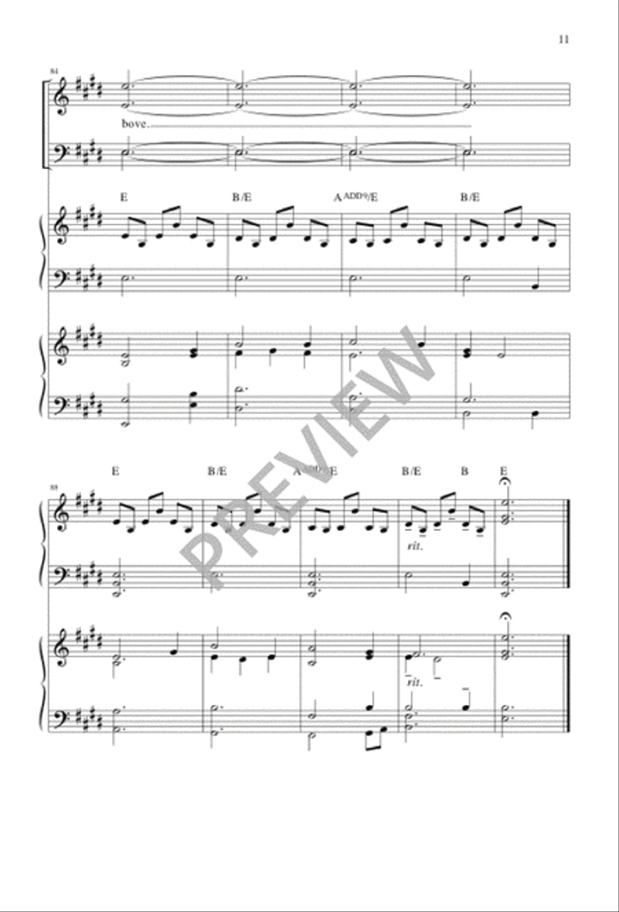 Alleluia, Christ Is Risen 4-Part scores gallery preview page 11