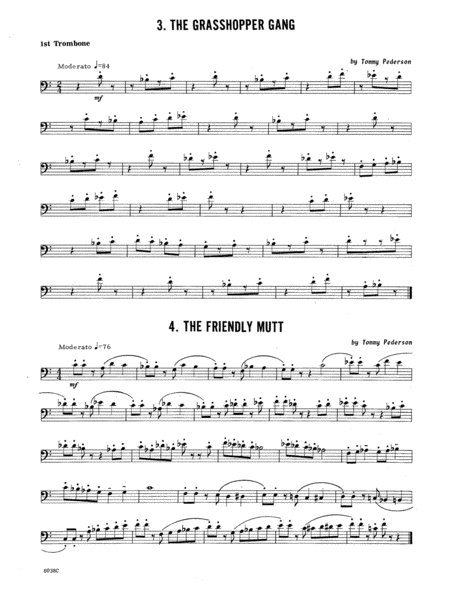 Ten Trios For Trombone - 1st Trombone