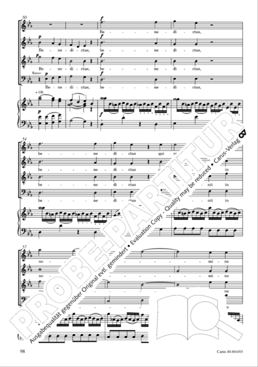 Grosse Mariazeller Messe in C 4-Part scores gallery preview page 107