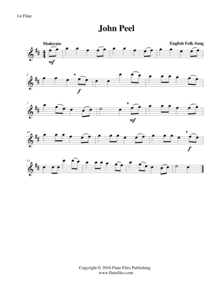 John Peel - Flute Quartet image number null