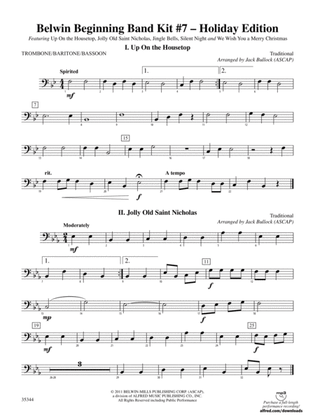 Belwin Beginning Band Kit #7: Holiday Edition: 1st Trombone