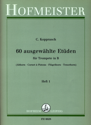 Book cover for 60 ausgewahlte Etuden, Heft 1