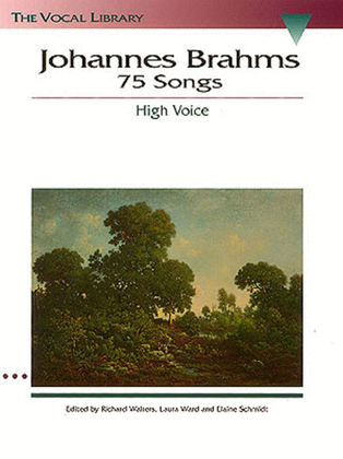 Book cover for Johannes Brahms: 75 Songs